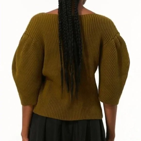 Mara Hoffman 'Inga' Olive Green Sweater - Picture 2 of 8